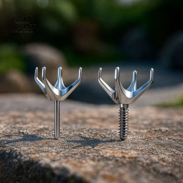 SG8009 F136 Titanium Four-Prong Piercing Attachments