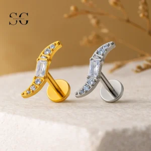 SG4081 - Curved Blade Titanium Labret Supplier