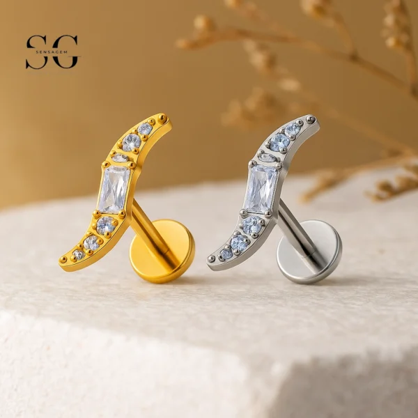 SG4081 - Curved Blade Titanium Labret Supplier