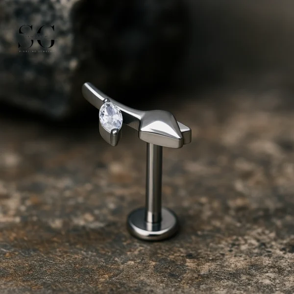 SG4094 - F136 Titanium Tree Branch Labret Export