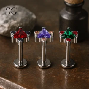 SG4158 - Titanium Polygonal Labret Piercing