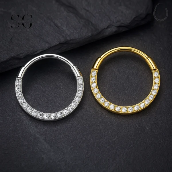 SG3181 Titanium Dainty Nose Jewelry with AAAAA Zircon