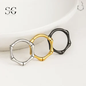 SG3189 Anillo de nariz de nudillo de titanio para perforación hipoalergénica