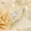 SGYS2039 Stainless Steel Nose Stud with Green or White Zircon - Image 4