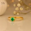 SGYS2039 Stainless Steel Nose Stud with Green or White Zircon - Image 3