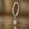 SGYS2056 Eyebrow Gem Nose Ring – ASTM F136 Titanium with Custom Zircon - Image 2