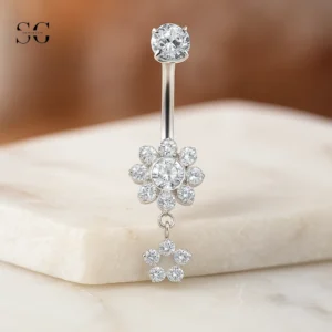 SGYS6039 Titanium Dangle Belly Button Ring Wholesale