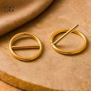 SGYS9028 Internally Threaded Nipple Jewelry – Simple Round Design, F136 Titanium