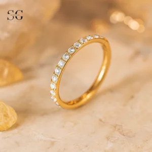 SGYS2027 Stainless Steel Labret with Zircon – Multiple Sizes