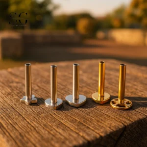 SG8008 Titanium Post for Lip Piercing – Heart, Cross, Star Design