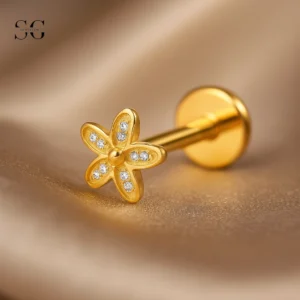 SGYS1027 Internal Thread Labret Flower Design