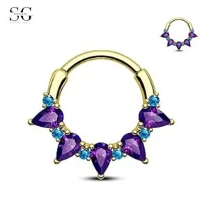 Sensagem SG555 Multipurpose Nose Ring, Rustfrit stål, 1.2*10mm