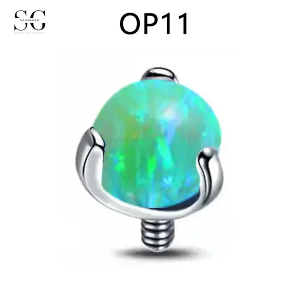 Sensagem SG547 G23 Titanium Helix & Stud Earrings - 7 Colors, 2 Size Options - Image 2