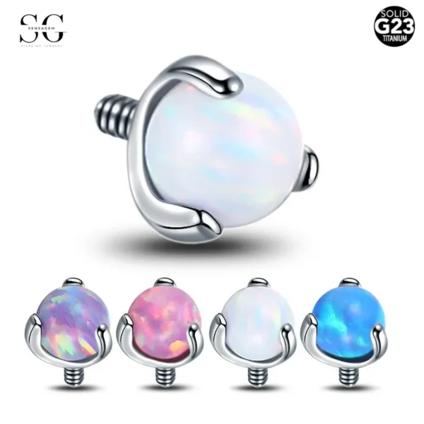 Sensagem SG547 G23 Titanium Helix & Stud Earrings - 7 Colors, 2 Size Options