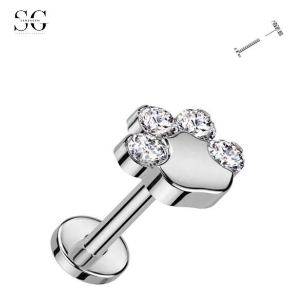 Sensagem SG551 Stainless Steel Lip Studs, Hypoallergenic, 3 Colors - Image 2