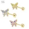 Sensagem SG552 Stainless Steel Stud Earrings with Zircon Gemstones - Image 3