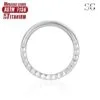 Sensagem SG562 F136 Titanium Seamless Nose Ring, CNC Carved, 1.2*8-10mm