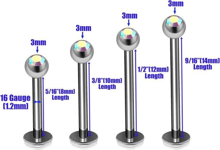 Choosing the Perfect Labret Jewelry Sizes: A Complete Guide