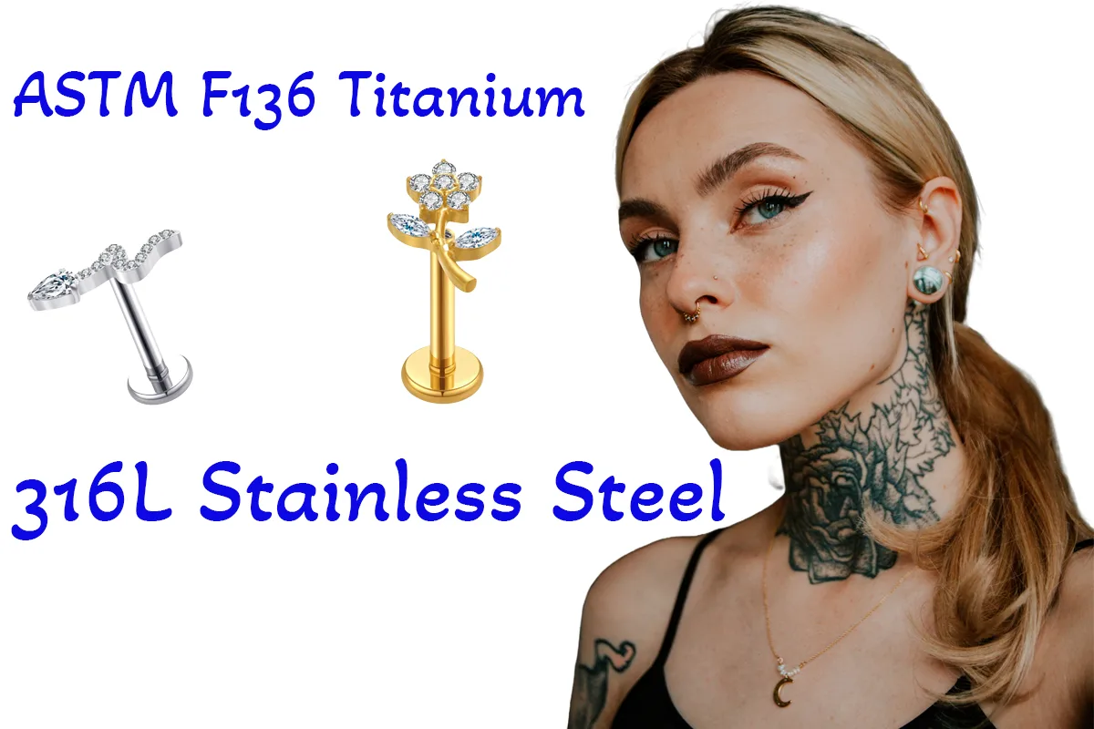 ASTM F136 Titanium and 316L Stainless Steel: The Best Materials for Piercing Jewelry