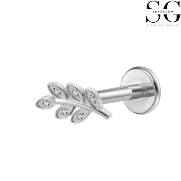 SGYS1072 Tree Branch Design Internal Thread Labret – F136 Titanium