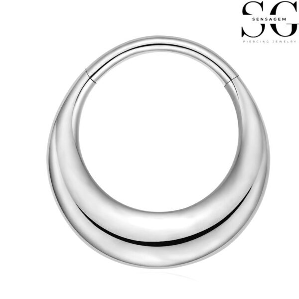 SGYS2001 - Helix Piercing Jewelry: F136 Titanium Segment Clicker Ring - Image 2