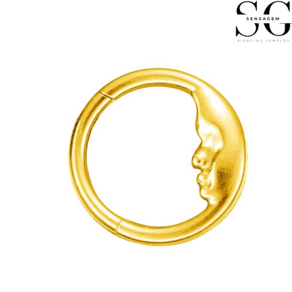 SGYS2002 - Segment Clicker Ring: F136 Titanium with Face Design