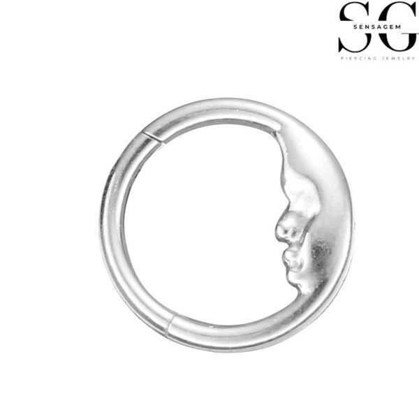 SGYS2002 - Segment Clicker Ring: F136 Titanium with Face Design - Image 2