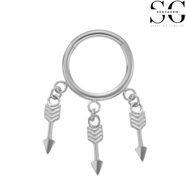 SGYS2007 - F136 Titanium Segment Clicker Ring for Septum Piercing