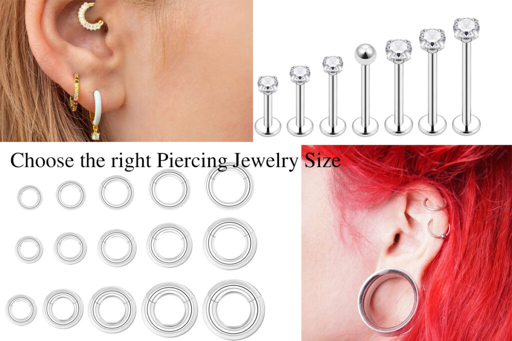 How to Choose the Right Piercing Jewelry Size for Every Body Part