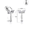 SG4008 Titanium Labret Stud – ASTM-F136 Implant-Grade Bowknot Zirconia Threaded Labret - Image 2