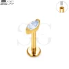 SG4009 Flat Back Labret Stud – G23 Titanium Threaded Labret with Diamond-Cut Zirconia - Image 6
