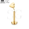 SG4031 F136 Titanium Threaded Labrets – 5 Unique Shapes (Heart, Moon, Lightning, Cross, Star) - Image 4