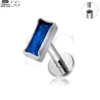 SG4032 F136 Titanium Threaded Labrets with Multicolor Zircons – Wholesale Piercing Jewelry - Image 5