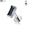 SG4032 F136 Titanium Threaded Labrets with Multicolor Zircons – Wholesale Piercing Jewelry - Image 3
