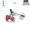 SG4040 F136 Titanium Threaded Labrets with Cherry Design – Implant-Grade Piercing Jewelry-06_结果