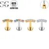 SG4145 G23 Titanium Threaded Labrets with Zircon – 2024 Trending High-End Earrings for Women1