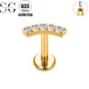 SG4145 G23 Titanium Threaded Labrets with Zircon – 2024 Trending High-End Earrings for Women5