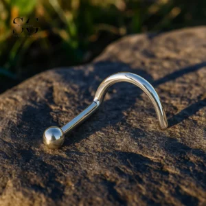 SG7017 F136 Balnière des sourcils en titane avec des extrémités de la balle