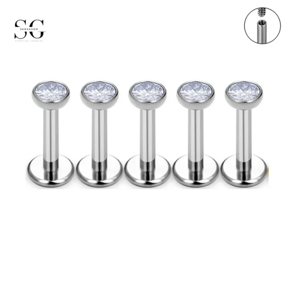 SGYS1079 - Quality Body Jewelry: Implant-Grade Titanium Labret Piercing Jewelry - Image 2