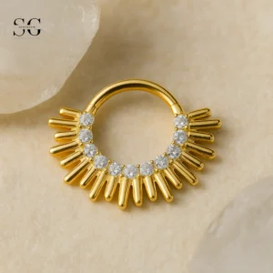 SGYS2005 - Anillo de clics de segmento de titanio F136 para perforaciones de hélice