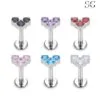 主图-01_SG4033 F136 Titanium Threaded Labrets with Multicolor Zircons – Premium Labret Studs