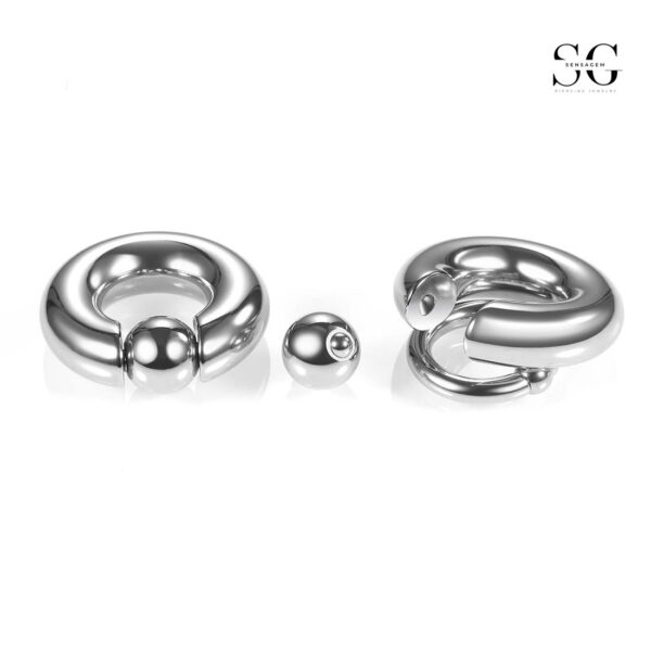 SGH1002 CBR Captive Ball Ring – Spring-Loaded Septum and Ear Piercing Jewelry - Image 5