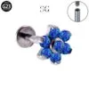 主图-10_SG4010 Wholesale Piercing Jewelry – G23 Titanium 7-Stone Flower Threaded Labret