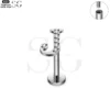 SG3096 G23 Titanium Letter Nose Rings with Zircon – Stylish Initial Piercing Jewelry - Image 11