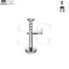 SG3096 G23 Titanium Letter Nose Rings with Zircon – Stylish Initial Piercing Jewelry - Image 13