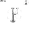 SG3096 G23 Titanium Letter Nose Rings with Zircon – Stylish Initial Piercing Jewelry - Image 22