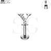 SG3096 G23 Titanium Letter Nose Rings with Zircon – Stylish Initial Piercing Jewelry - Image 26