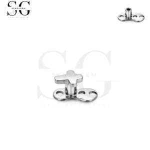 Sgry02-6 - Titanium Cross Shape Top Dermal Anchor - ASTM F136