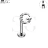 SG3096 G23 Titanium Letter Nose Rings with Zircon – Stylish Initial Piercing Jewelry - Image 27