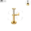 SG3096 G23 Titanium Letter Nose Rings with Zircon – Stylish Initial Piercing Jewelry - Image 29